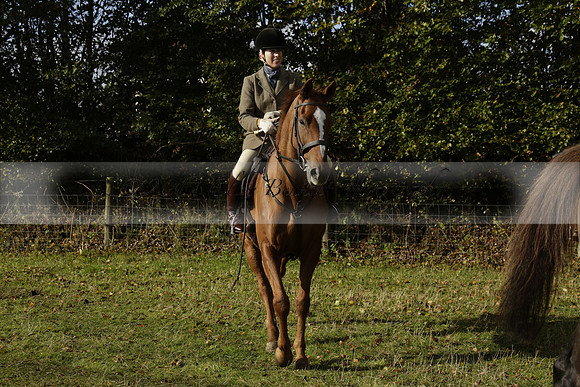 Devon & Somerset StagHounds meet at Five Cross Ways on Thursday 17 October 2013. 2013.10.17 www.polopictures.co.uk