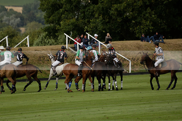 Jaeger Le Coultre (black)  v Wairakei Pastoral (white) in a Jaeger Le Coultre Holden White Cup polo match played on 29 July 2013 at Cowdray Park Polo Club on Brooksfieldwww.polopictures.co.uk
