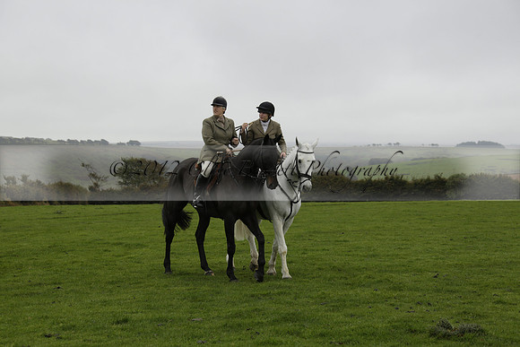 Devon & Somerset Staghounds meet at Larkbarrow Corner. North Devon. 2013.10.18 www.polopictures.co.uk