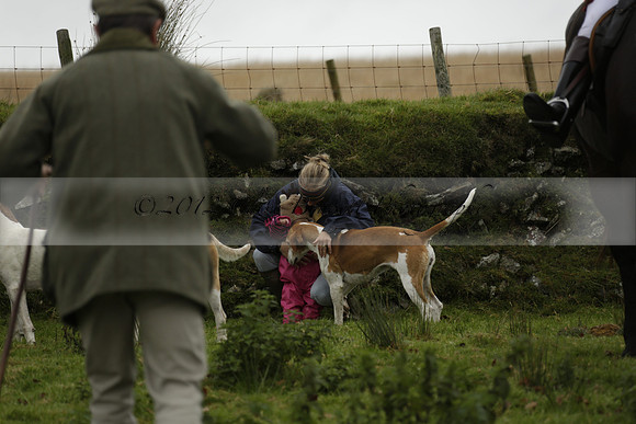 Devon & Somerset Staghounds meet at Larkbarrow Corner. North Devon. 2013.10.18 www.polopictures.co.uk
