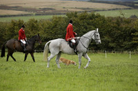 Devon & Somerset Stag Hounds meet at Hillhead Cross on Monday 14 October 2013. 2013.10.14 www.polopictures.co.uk