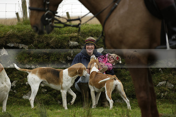 Devon & Somerset Staghounds meet at Larkbarrow Corner. North Devon. 2013.10.18 www.polopictures.co.uk