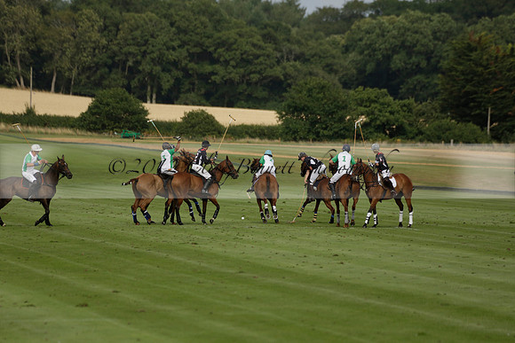 Jaeger Le Coultre (black)  v Wairakei Pastoral (white) in a Jaeger Le Coultre Holden White Cup polo match played on 29 July 2013 at Cowdray Park Polo Club on Brooksfieldwww.polopictures.co.uk