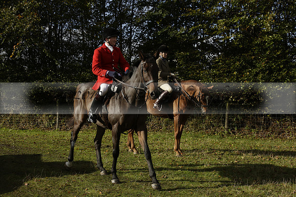 Devon & Somerset StagHounds meet at Five Cross Ways on Thursday 17 October 2013. 2013.10.17 www.polopictures.co.uk