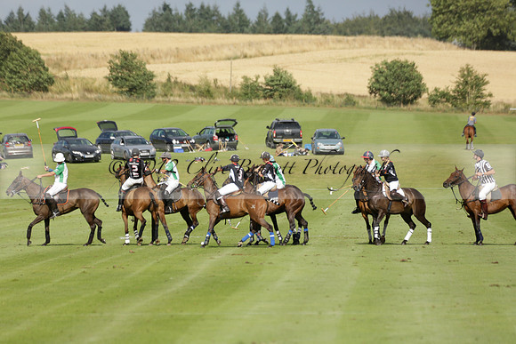 Jaeger Le Coultre (black)  v Wairakei Pastoral (white) in a Jaeger Le Coultre Holden White Cup polo match played on 29 July 2013 at Cowdray Park Polo Club on Brooksfieldwww.polopictures.co.uk