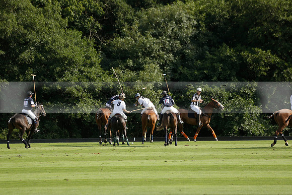 Pandas (white) v Home Farm (navy) in a Park House West Sussex Cup Polo match on Brooksfield at Cowdray Park Polo Club on Friday 30 August 2013. 2013.08.30 www.polopictures.co.uk