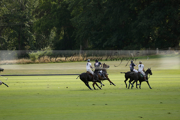 Pandas (white) v Home Farm (navy) in a Park House West Sussex Cup Polo match on Brooksfield at Cowdray Park Polo Club on Friday 30 August 2013. 2013.08.30 www.polopictures.co.uk
