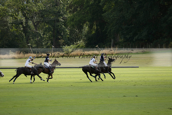 Pandas (white) v Home Farm (navy) in a Park House West Sussex Cup Polo match on Brooksfield at Cowdray Park Polo Club on Friday 30 August 2013. 2013.08.30 www.polopictures.co.uk