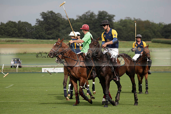 Ziani v Stonehurst Black in a West Sussex Cup polo match on Satu