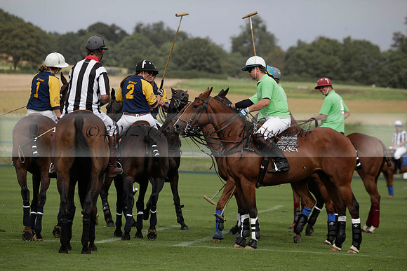 Ziani v Stonehurst Black in a West Sussex Cup polo match on Satu
