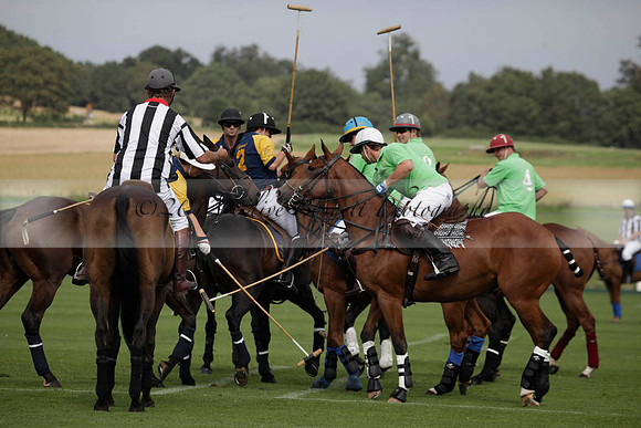 Ziani v Stonehurst Black in a West Sussex Cup polo match on Satu