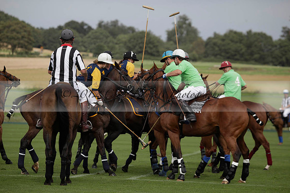 Ziani v Stonehurst Black in a West Sussex Cup polo match on Satu
