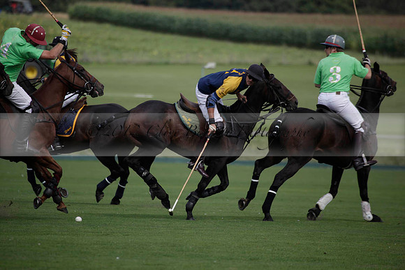 Ziani v Stonehurst Black in a West Sussex Cup polo match on Satu