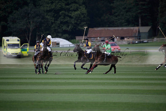 Ziani v Stonehurst Black in a West Sussex Cup polo match on Satu