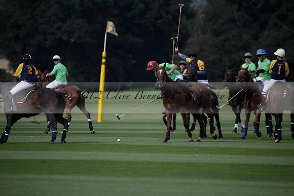 Ziani v Stonehurst Black in a West Sussex Cup polo match on Satu