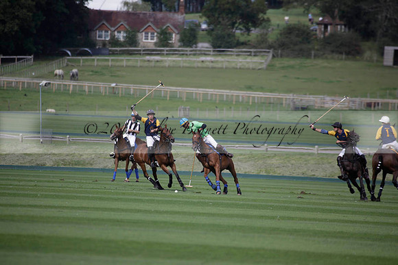 Ziani v Stonehurst Black in a West Sussex Cup polo match on Satu
