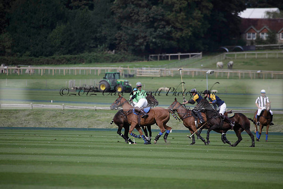 Ziani v Stonehurst Black in a West Sussex Cup polo match on Satu