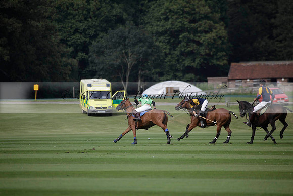Ziani v Stonehurst Black in a West Sussex Cup polo match on Satu