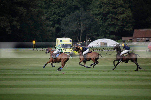 Ziani v Stonehurst Black in a West Sussex Cup polo match on Satu