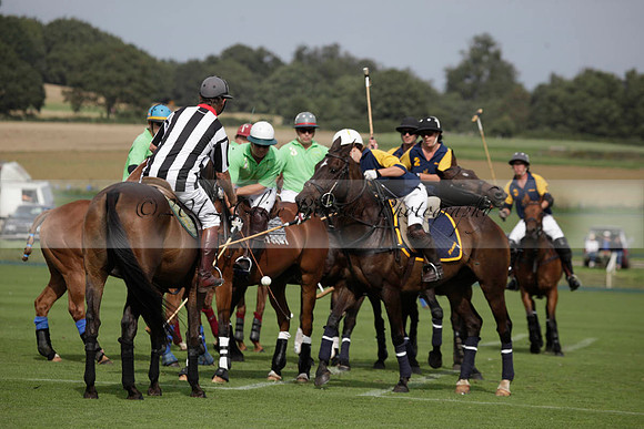 Ziani v Stonehurst Black in a West Sussex Cup polo match on Satu