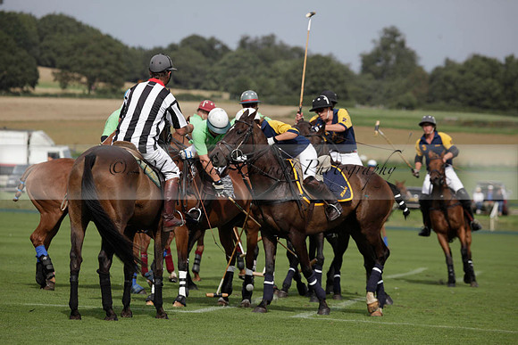 Ziani v Stonehurst Black in a West Sussex Cup polo match on Satu