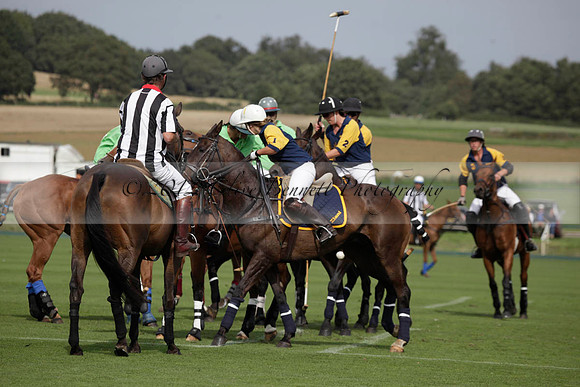 Ziani v Stonehurst Black in a West Sussex Cup polo match on Satu