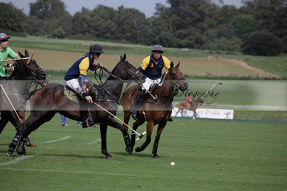 Ziani v Stonehurst Black in a West Sussex Cup polo match on Satu
