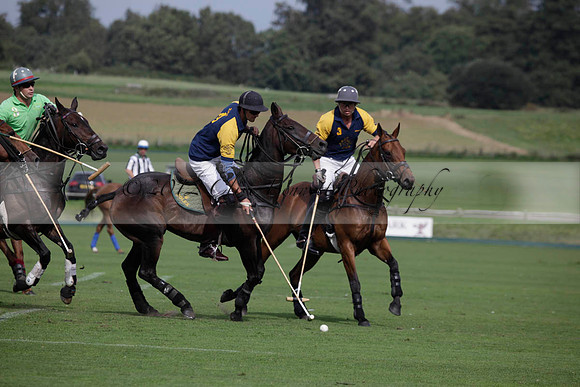 Ziani v Stonehurst Black in a West Sussex Cup polo match on Satu