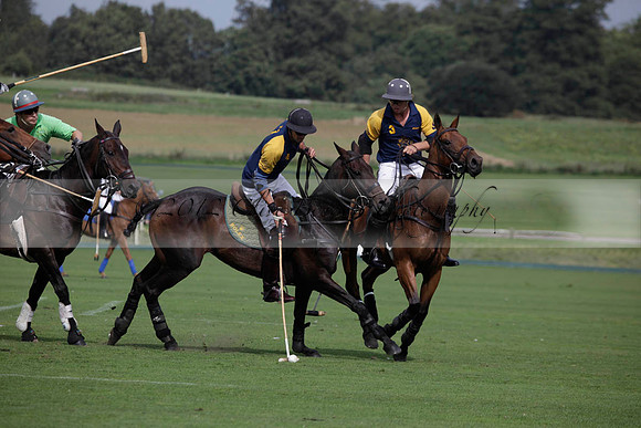 Ziani v Stonehurst Black in a West Sussex Cup polo match on Satu