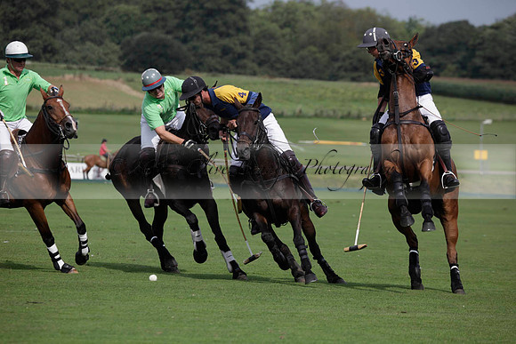 Ziani v Stonehurst Black in a West Sussex Cup polo match on Satu
