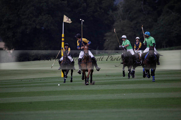 Ziani v Stonehurst Black in a West Sussex Cup polo match on Satu