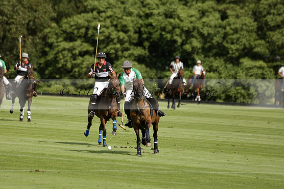 Jaeger Le Coultre (black)  v Wairakei Pastoral (white) in a Jaeger Le Coultre Holden White Cup polo match played on 29 July 2013 at Cowdray Park Polo Club on Brooksfieldwww.polopictures.co.uk