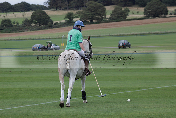 Broadoak Farm v Salkeld in an Autumn Cup polo match played on Lawns 2 at Cowdray Park Polo Club on Sunday 16 September 2012
