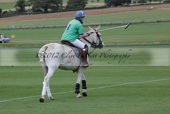 Broadoak Farm v Salkeld in an Autumn Cup polo match played on Lawns 2 at Cowdray Park Polo Club on Sunday 16 September 2012