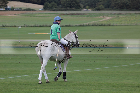Broadoak Farm v Salkeld in an Autumn Cup polo match played on Lawns 2 at Cowdray Park Polo Club on Sunday 16 September 2012
