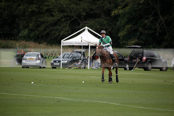 Broadoak Farm v Salkeld in an Autumn Cup polo match played on Lawns 2 at Cowdray Park Polo Club on Sunday 16 September 2012