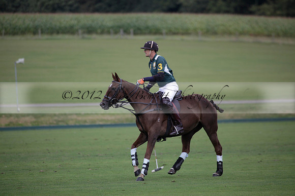 Broadoak Farm v Salkeld in an Autumn Cup polo match played on Lawns 2 at Cowdray Park Polo Club on Sunday 16 September 2012