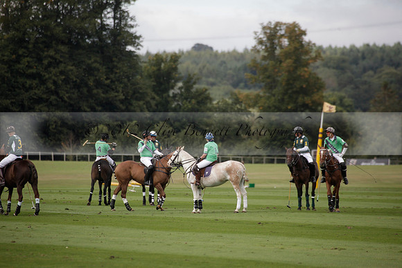 Broadoak Farm v Salkeld in an Autumn Cup polo match played on Lawns 2 at Cowdray Park Polo Club on Sunday 16 September 2012