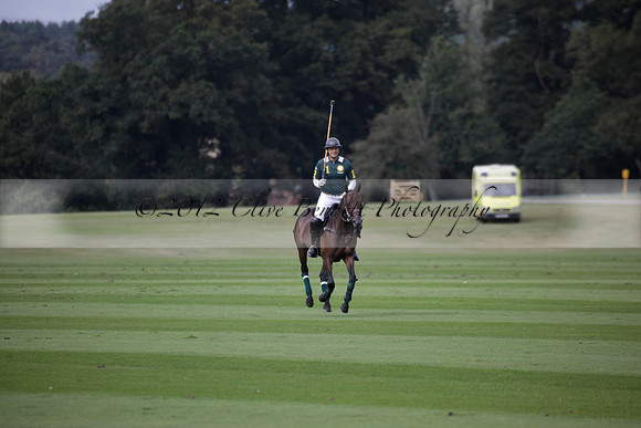 Broadoak Farm v Salkeld in an Autumn Cup polo match played on Lawns 2 at Cowdray Park Polo Club on Sunday 16 September 2012