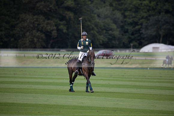 Broadoak Farm v Salkeld in an Autumn Cup polo match played on Lawns 2 at Cowdray Park Polo Club on Sunday 16 September 2012