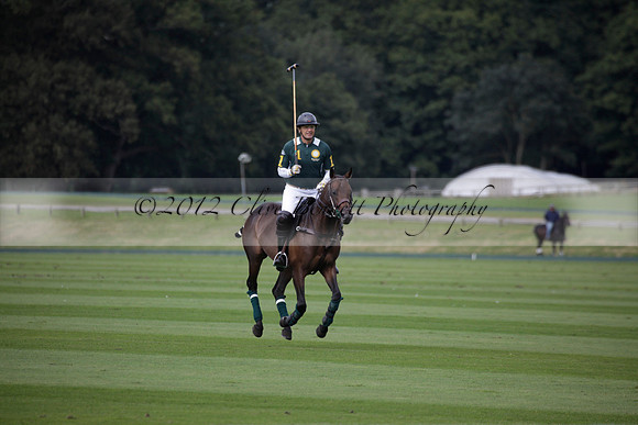 Broadoak Farm v Salkeld in an Autumn Cup polo match played on Lawns 2 at Cowdray Park Polo Club on Sunday 16 September 2012