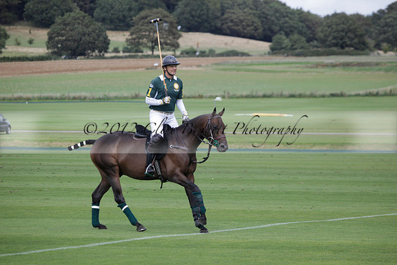 Broadoak Farm v Salkeld in an Autumn Cup polo match played on Lawns 2 at Cowdray Park Polo Club on Sunday 16 September 2012