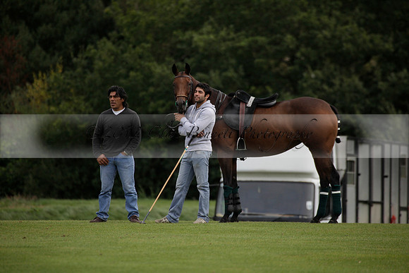 Broadoak Farm v Salkeld in an Autumn Cup polo match played on Lawns 2 at Cowdray Park Polo Club on Sunday 16 September 2012