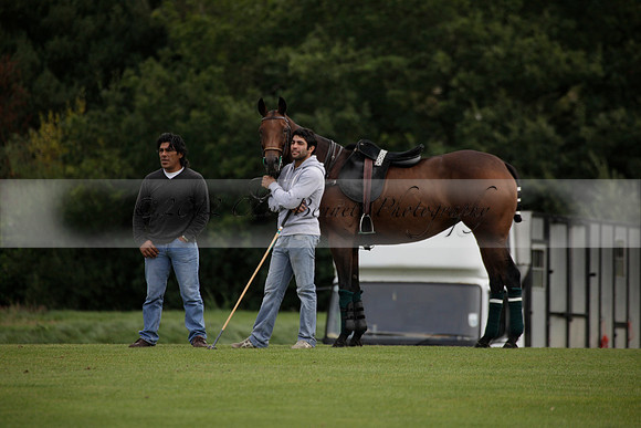 Broadoak Farm v Salkeld in an Autumn Cup polo match played on Lawns 2 at Cowdray Park Polo Club on Sunday 16 September 2012