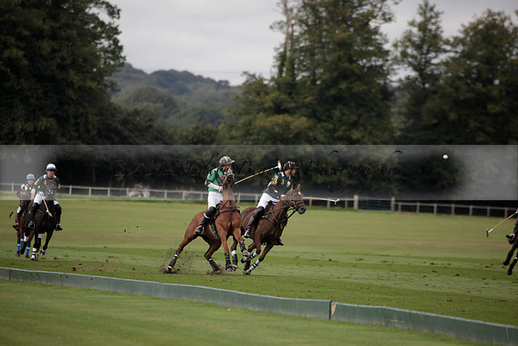 Broadoak Farm v Salkeld in an Autumn Cup polo match played on Lawns 2 at Cowdray Park Polo Club on Sunday 16 September 2012