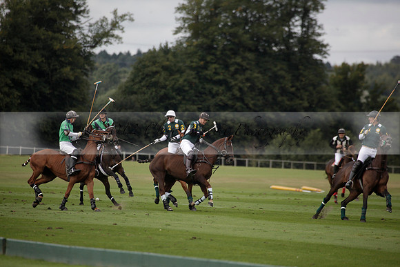Broadoak Farm v Salkeld in an Autumn Cup polo match played on Lawns 2 at Cowdray Park Polo Club on Sunday 16 September 2012