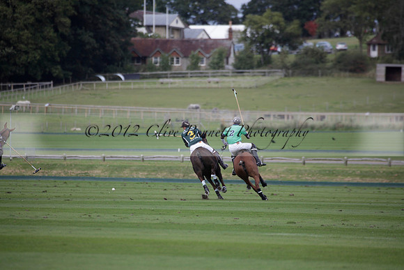 Broadoak Farm v Salkeld in an Autumn Cup polo match played on Lawns 2 at Cowdray Park Polo Club on Sunday 16 September 2012
