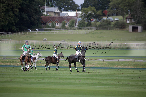 Broadoak Farm v Salkeld in an Autumn Cup polo match played on Lawns 2 at Cowdray Park Polo Club on Sunday 16 September 2012