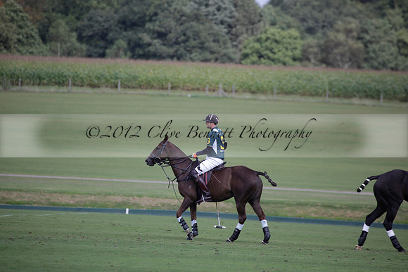 Broadoak Farm v Salkeld in an Autumn Cup polo match played on Lawns 2 at Cowdray Park Polo Club on Sunday 16 September 2012