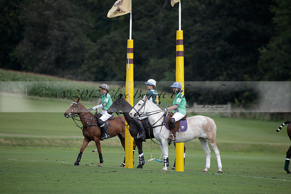 Broadoak Farm v Salkeld in an Autumn Cup polo match played on Lawns 2 at Cowdray Park Polo Club on Sunday 16 September 2012
